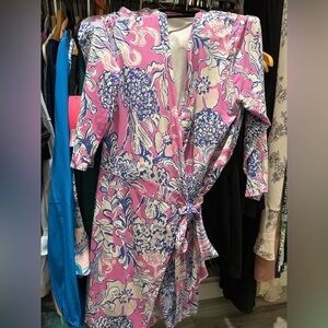 Lilly Pulitzer Pink Wrap Romper